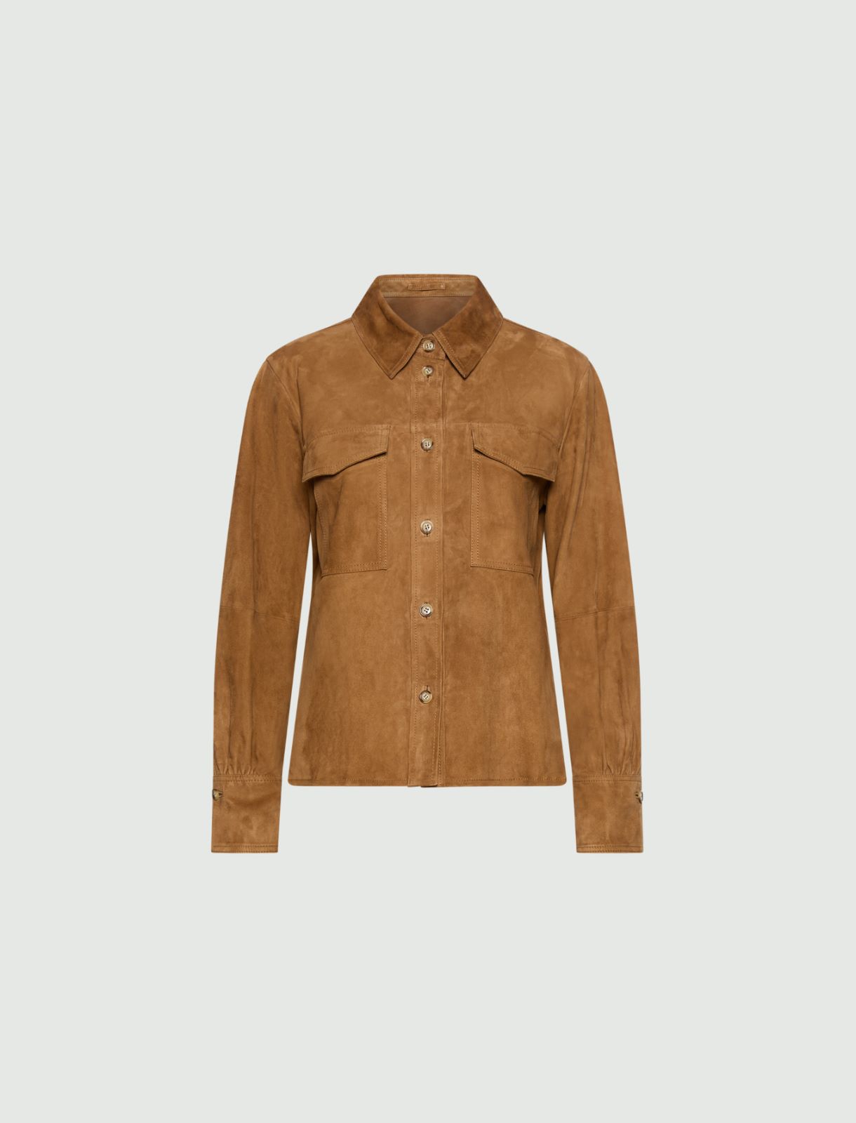 Suede shirt - OCHRE - Marella