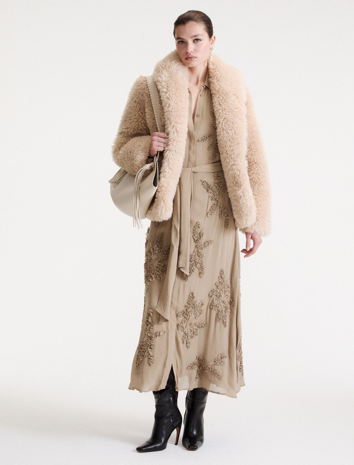 Cocoon coat - SAND - Marella - 2