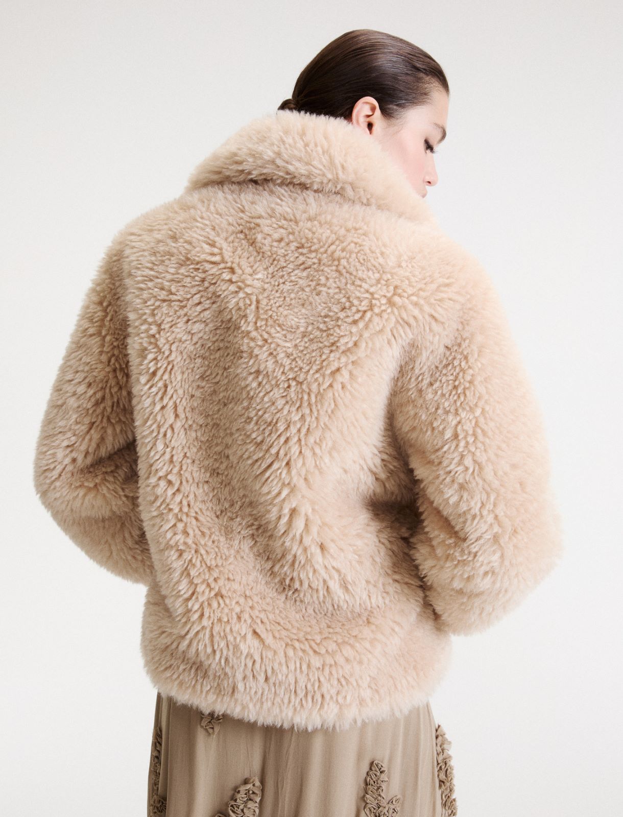 Cocoon coat - SAND - Marella - 3