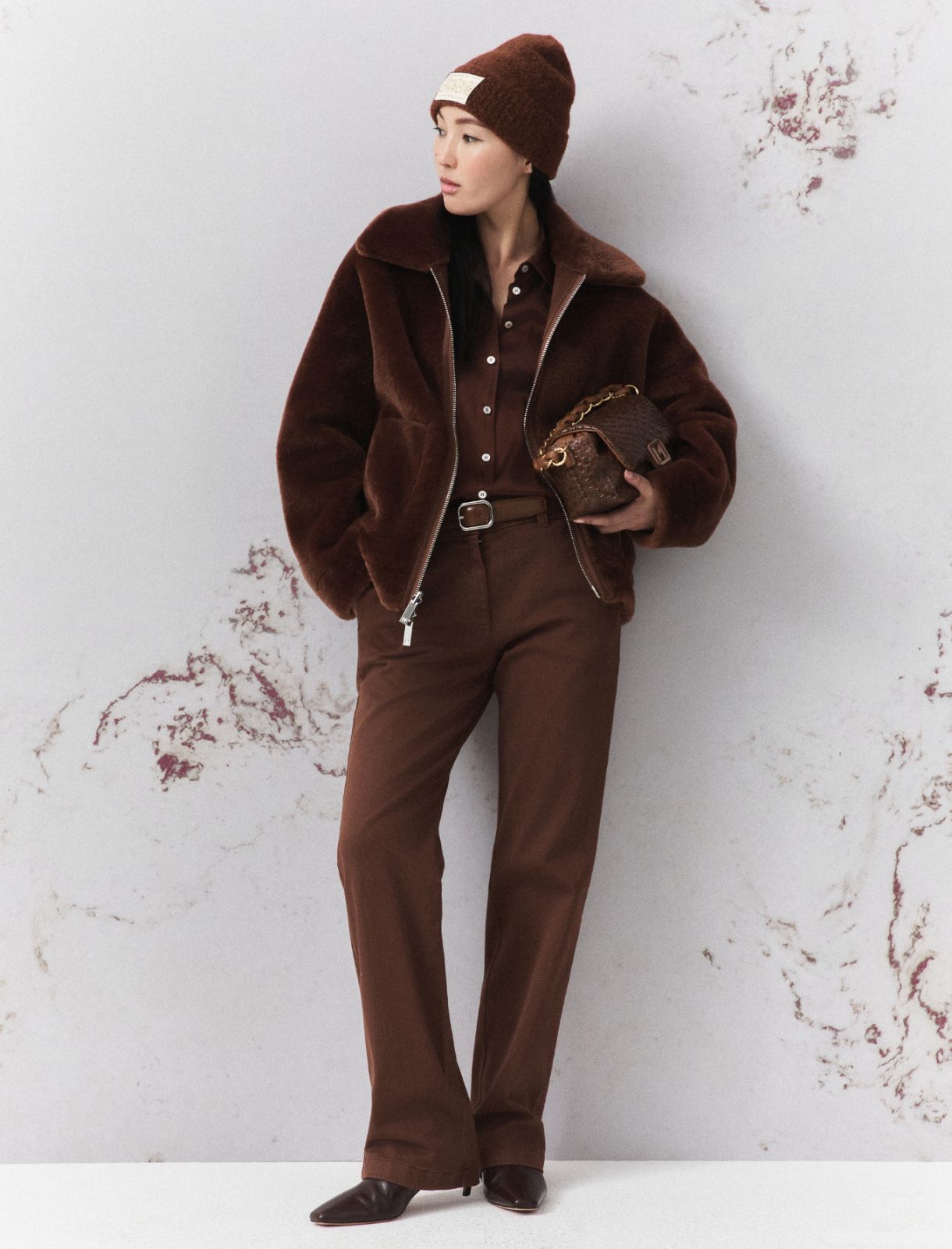 Reversible cocoon jacket - CARAMEL - Marella - 2