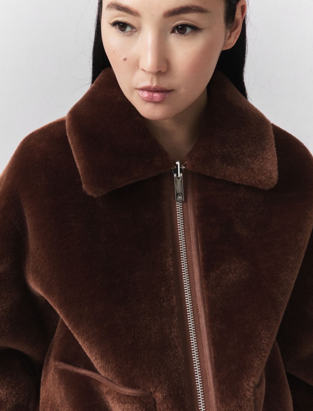 Reversible cocoon jacket - CARAMEL - Marella - 5