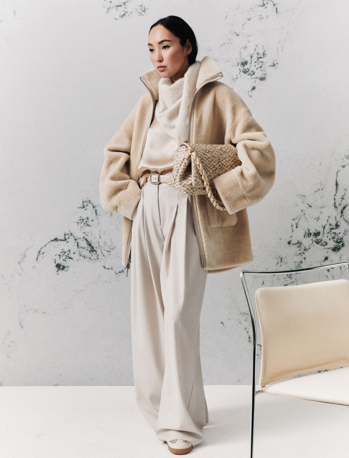 Reversible cocoon coat - TURTLEDOVE - Marella - 2