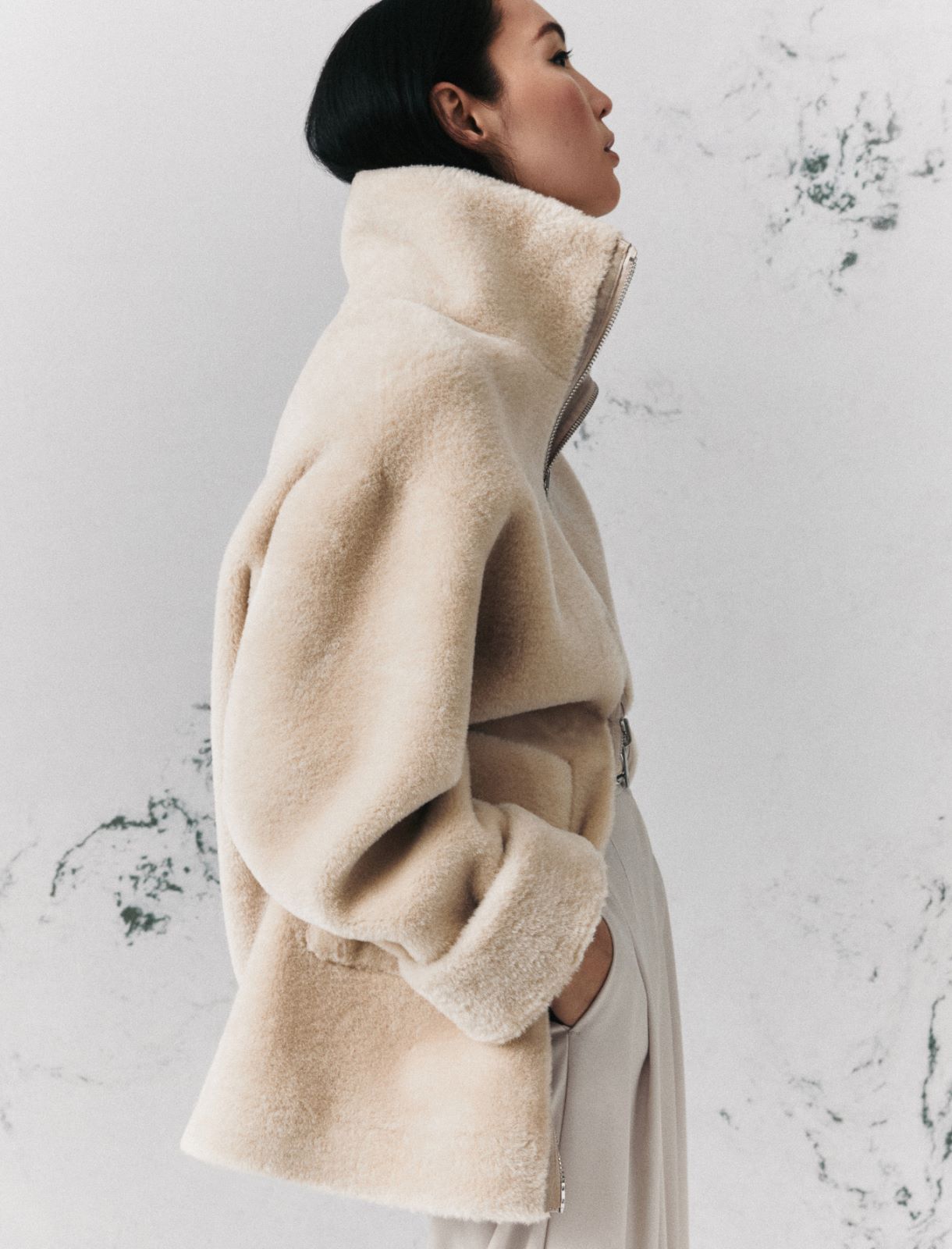 Reversible cocoon coat - TURTLEDOVE - Marella - 4
