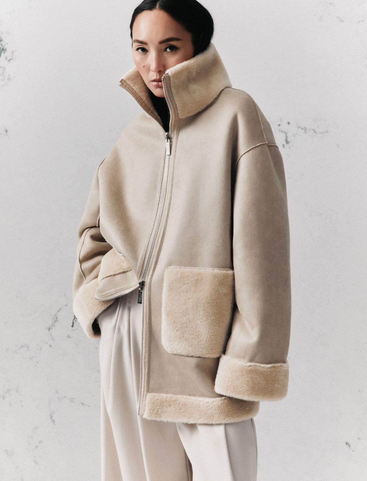 Reversible cocoon coat - TURTLEDOVE - Marella - 6