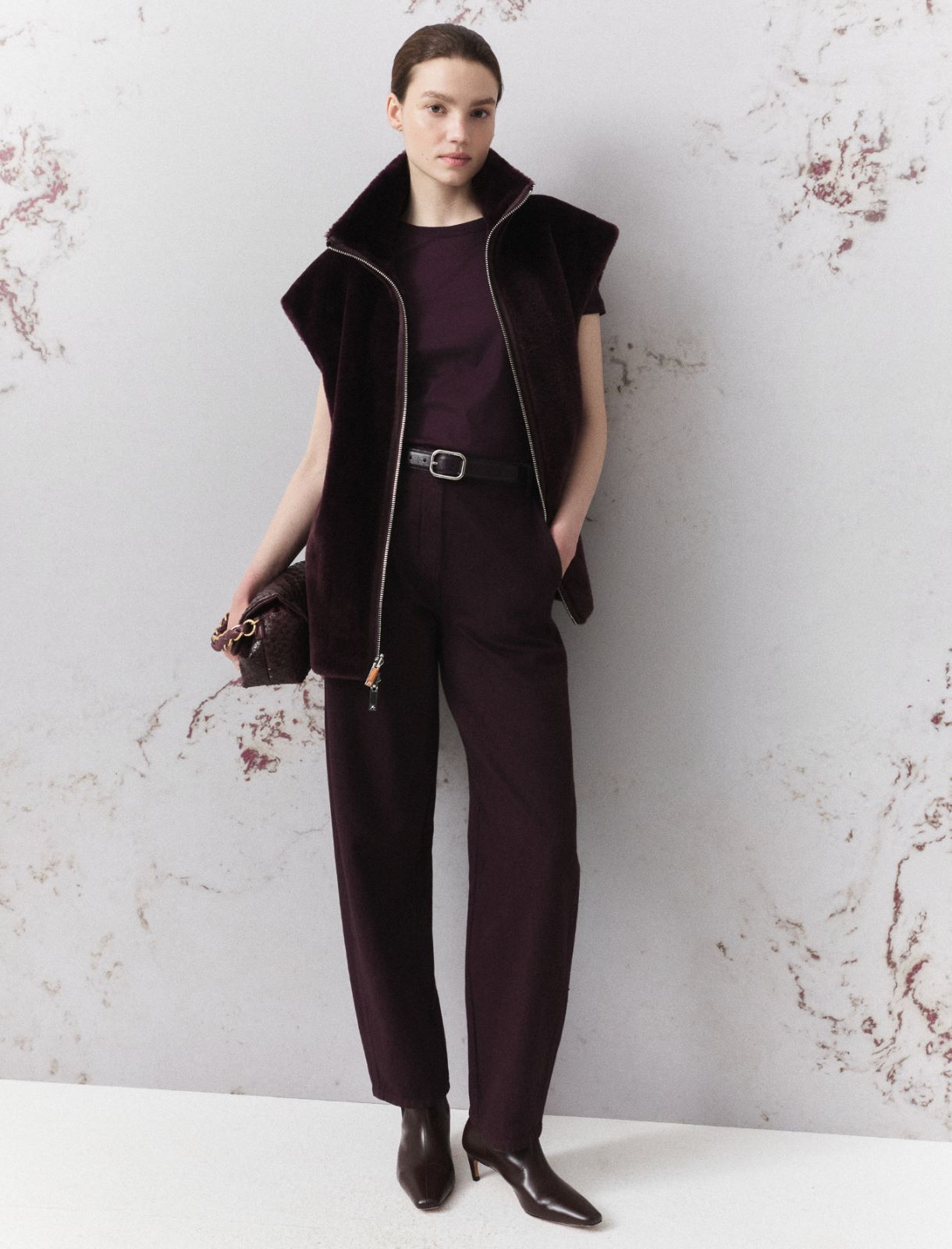 Cocoon gilet - BLACKBERRY - Marella - 2