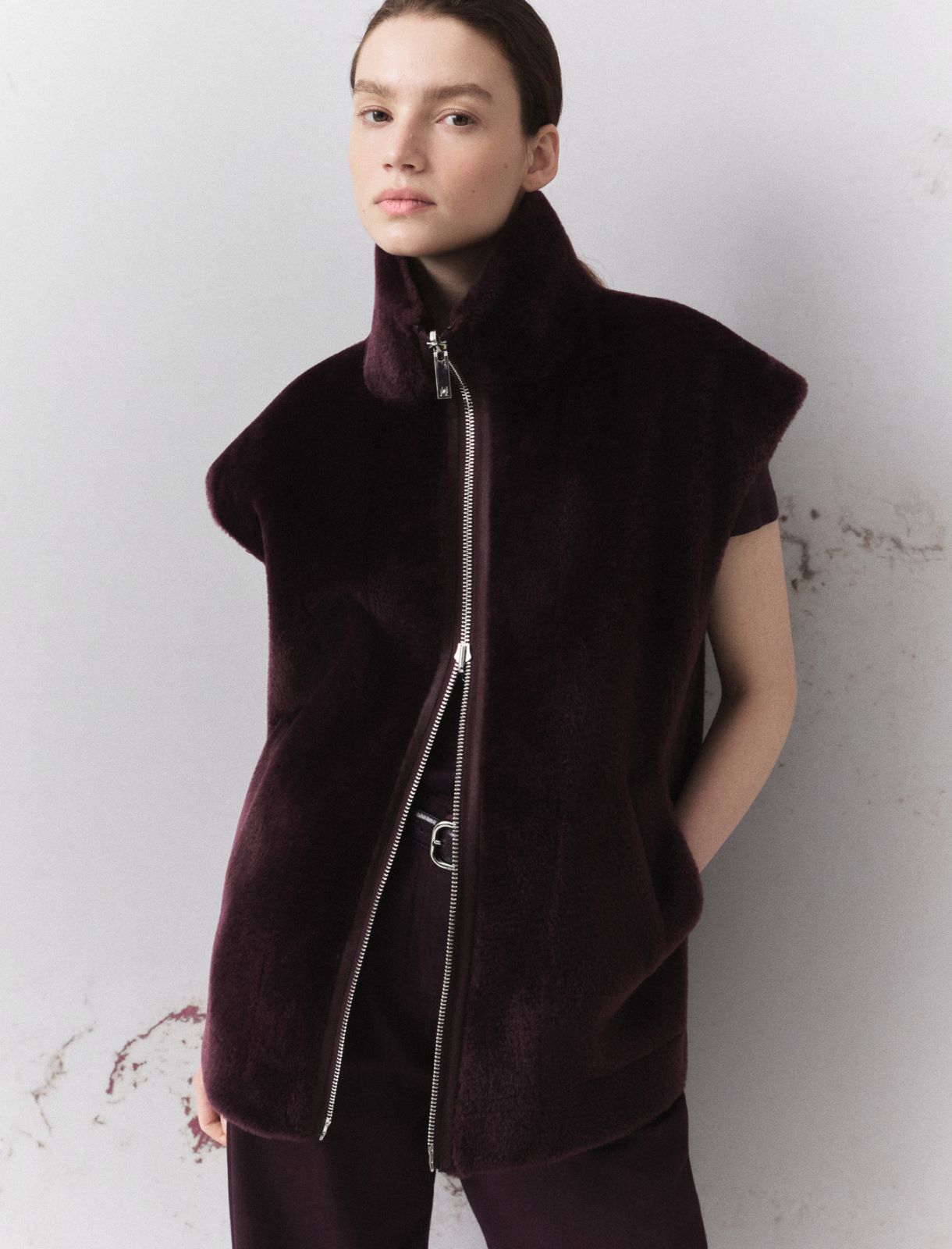 Cocoon gilet - BLACKBERRY - Marella - 4