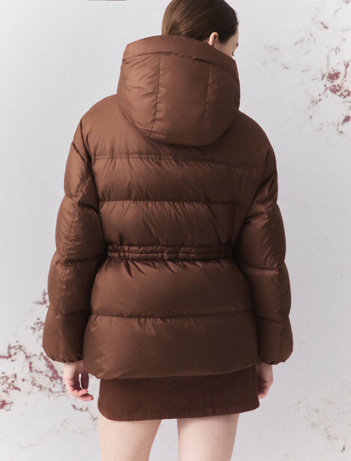 Wasserdichte Daunenjacke mit Kordelzug - KARAMELL - Marella - 3