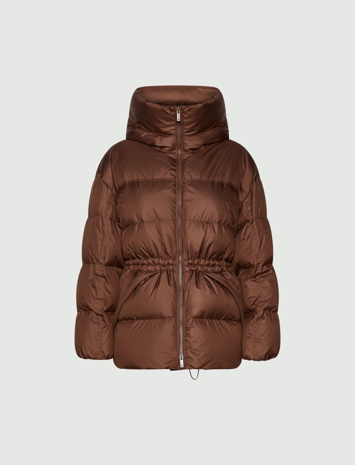 Wasserdichte Daunenjacke mit Kordelzug - KARAMELL - Marella
