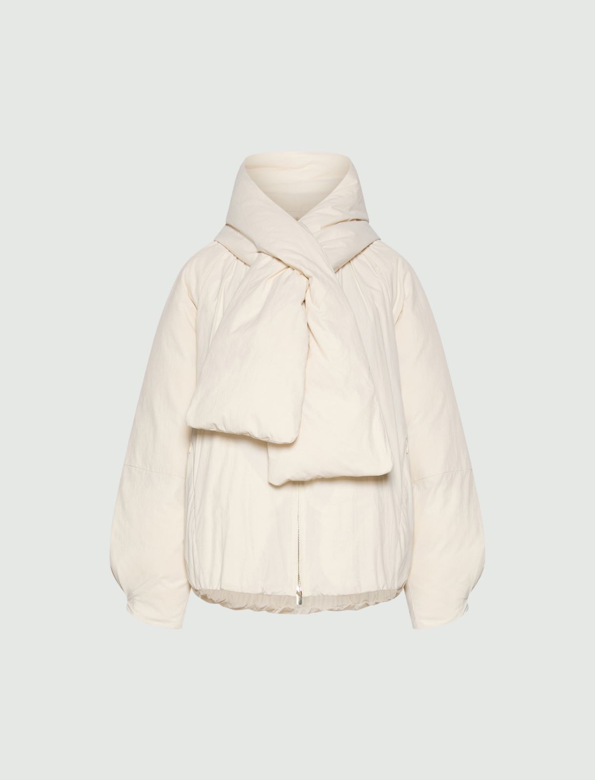 Down-filled bomber jacket - CREAM - Marella