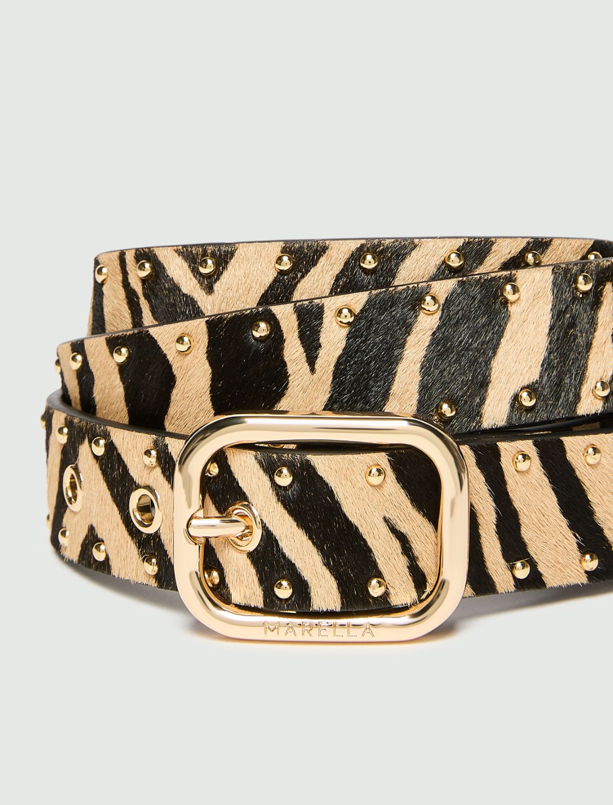 Studded belt - BEIGE - Marella - 2