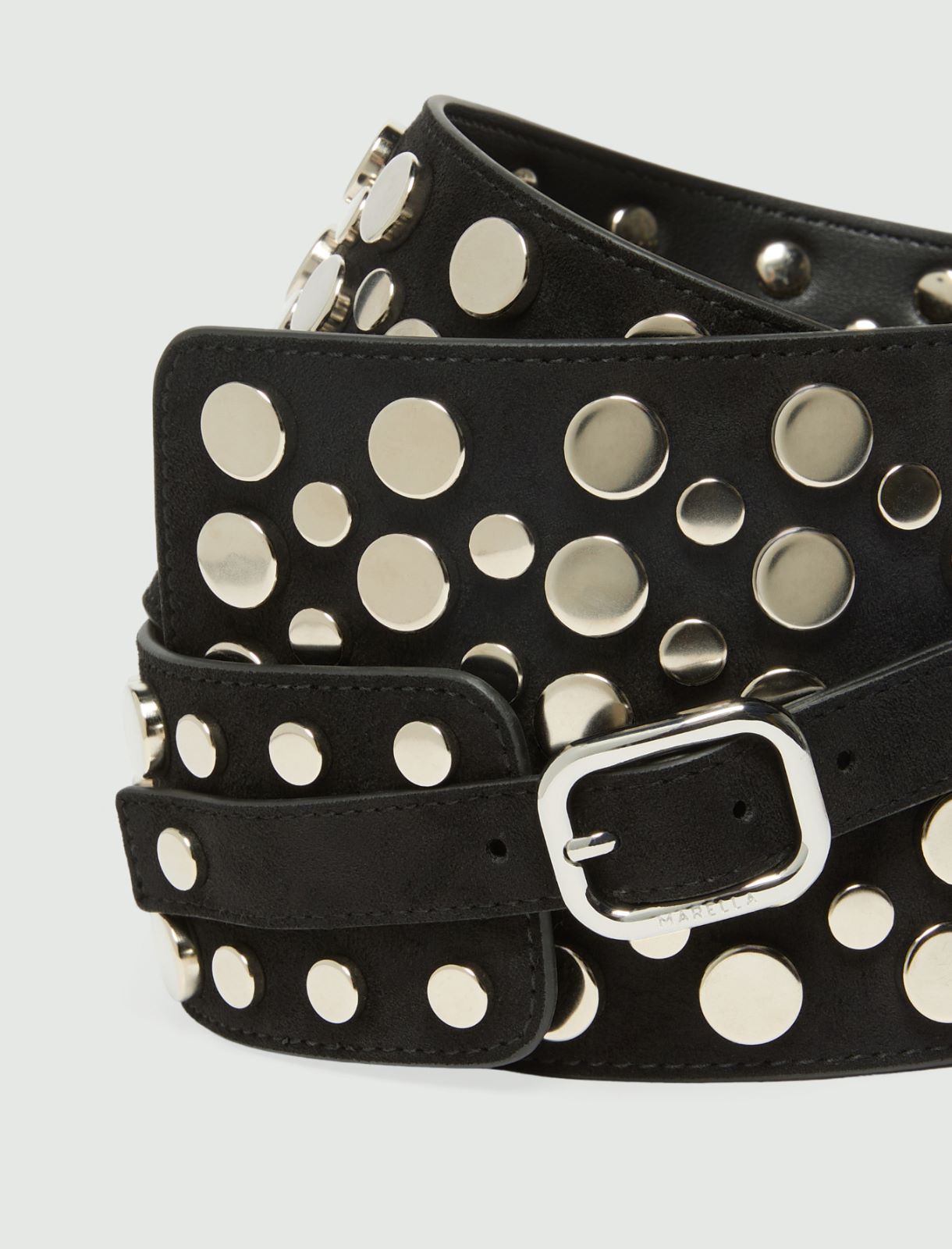 Studded high belt - BLACK - Marella - 2