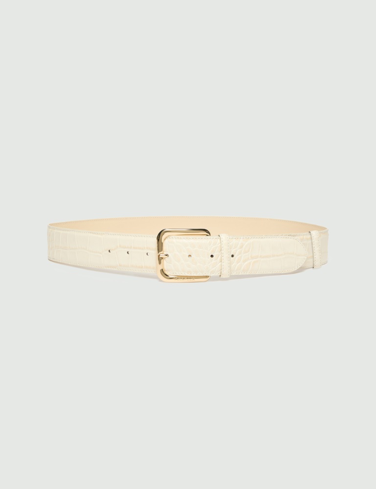 High croc-effect belt - Marella