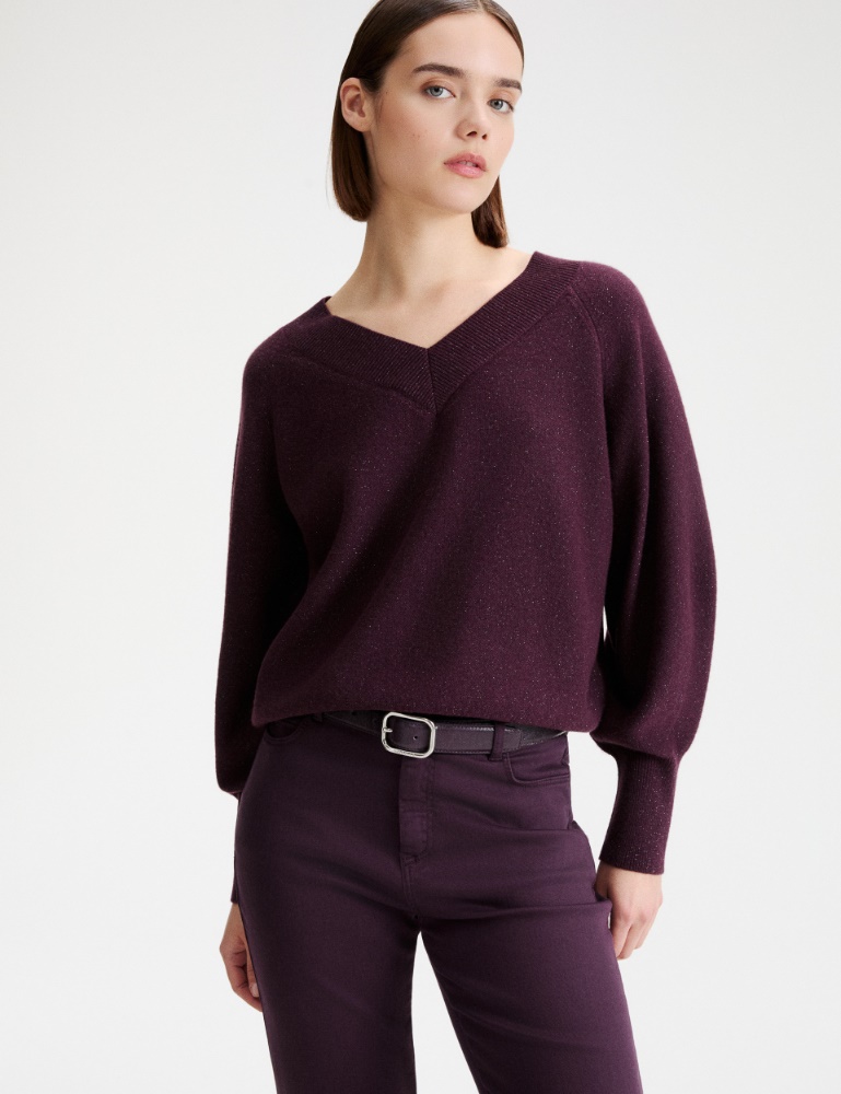 Antiqued polished leather belt - Marella