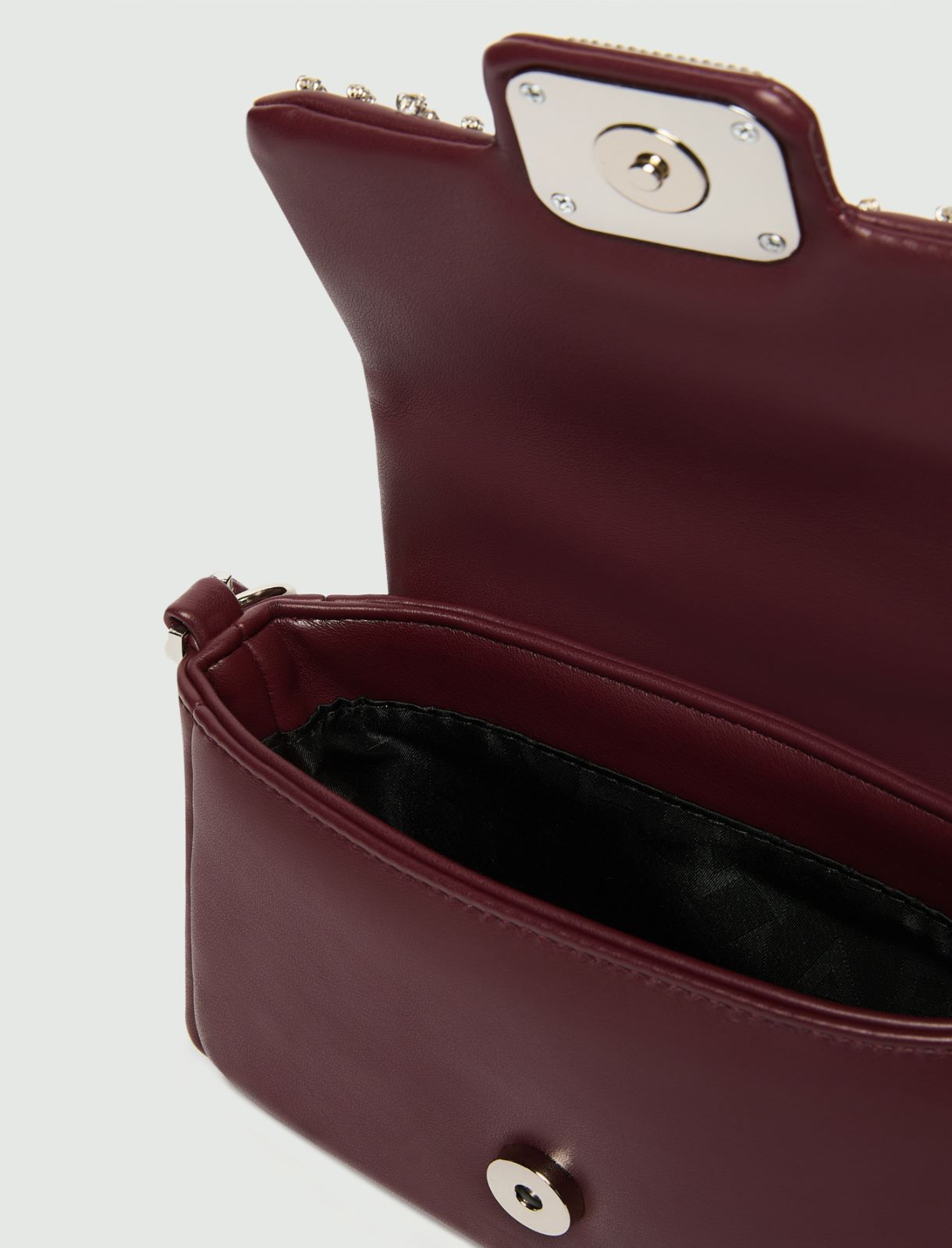 Le Muse small bag in coated fabric with embroidery - BORDEAUX - Marella - 5