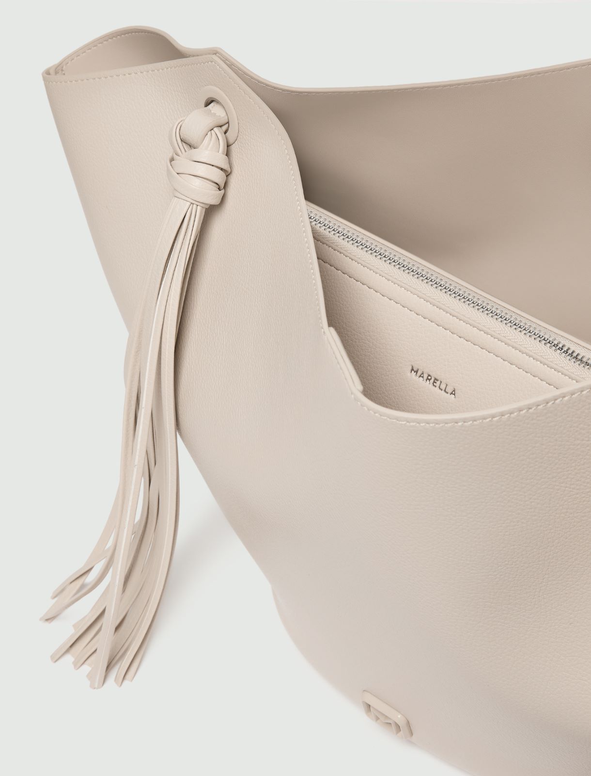 Shopper bag with maxi tassels - TURTLEDOVE - Marella - 6