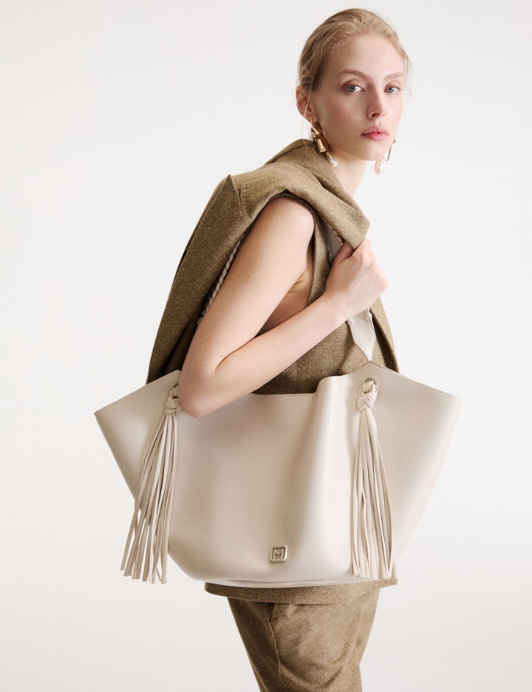 Shopper bag with maxi tassels - Marella
