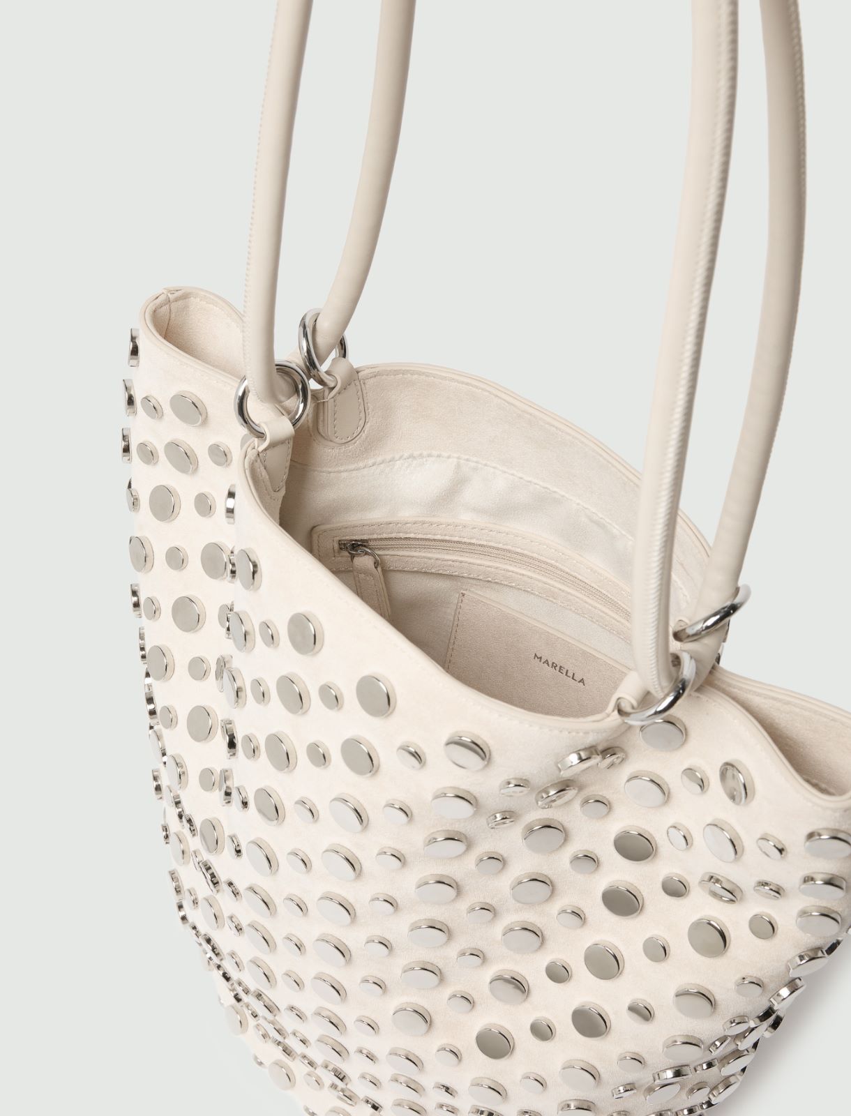 Large studded bucket bag - TURTLEDOVE - Marella - 4