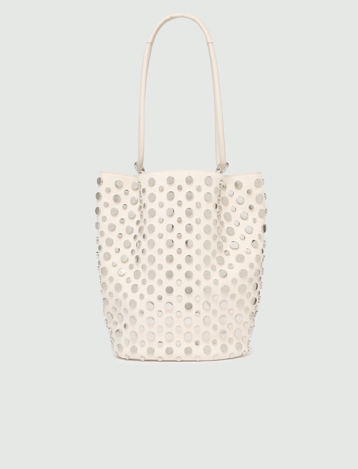 Large studded bucket bag - TURTLEDOVE - Marella