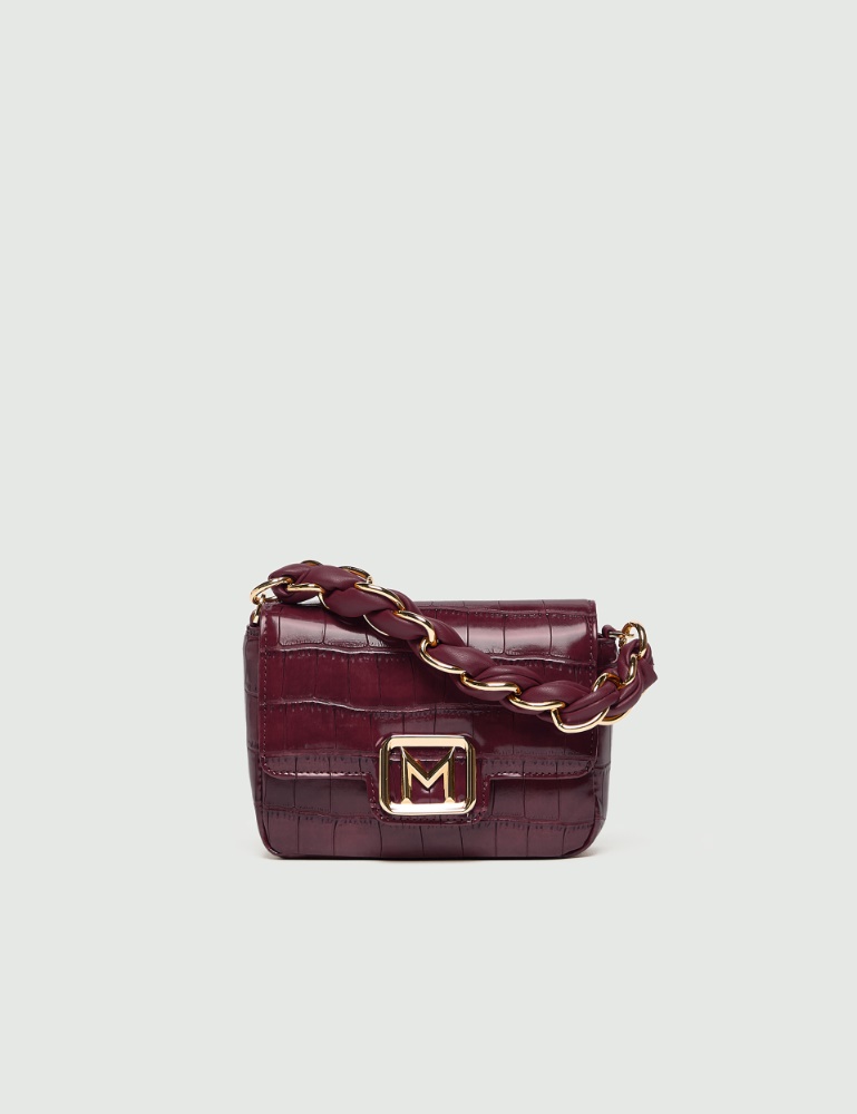 Small Le Muse bag in croc-print coated fabric - Marella