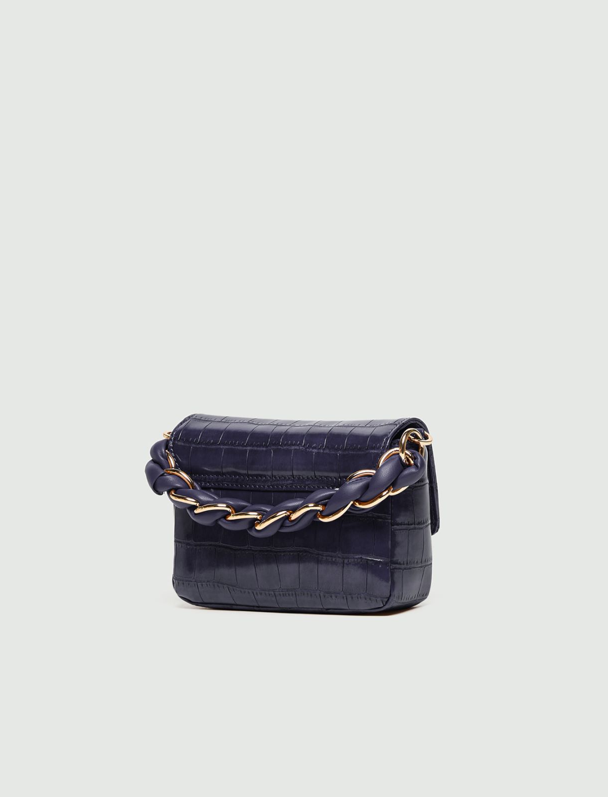 Small Le Muse bag in croc-print coated fabric - ELECTRIC BLUE - Marella - 2