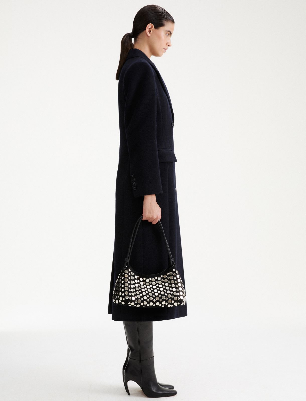 Studded shoulder bag - BLACK - Marella - 4