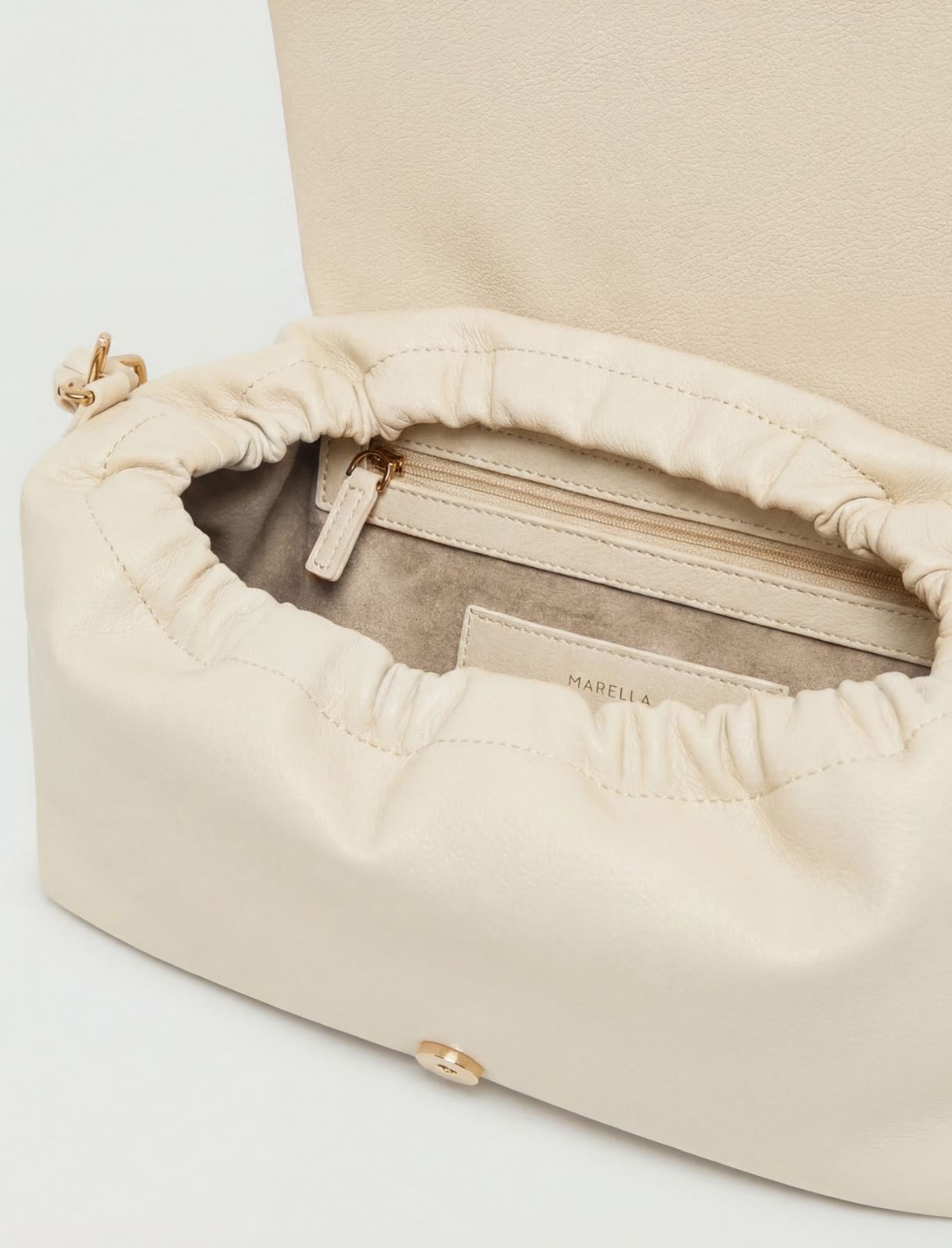 Large Le Muse bag in coated fabric - ICE - Marella - 5