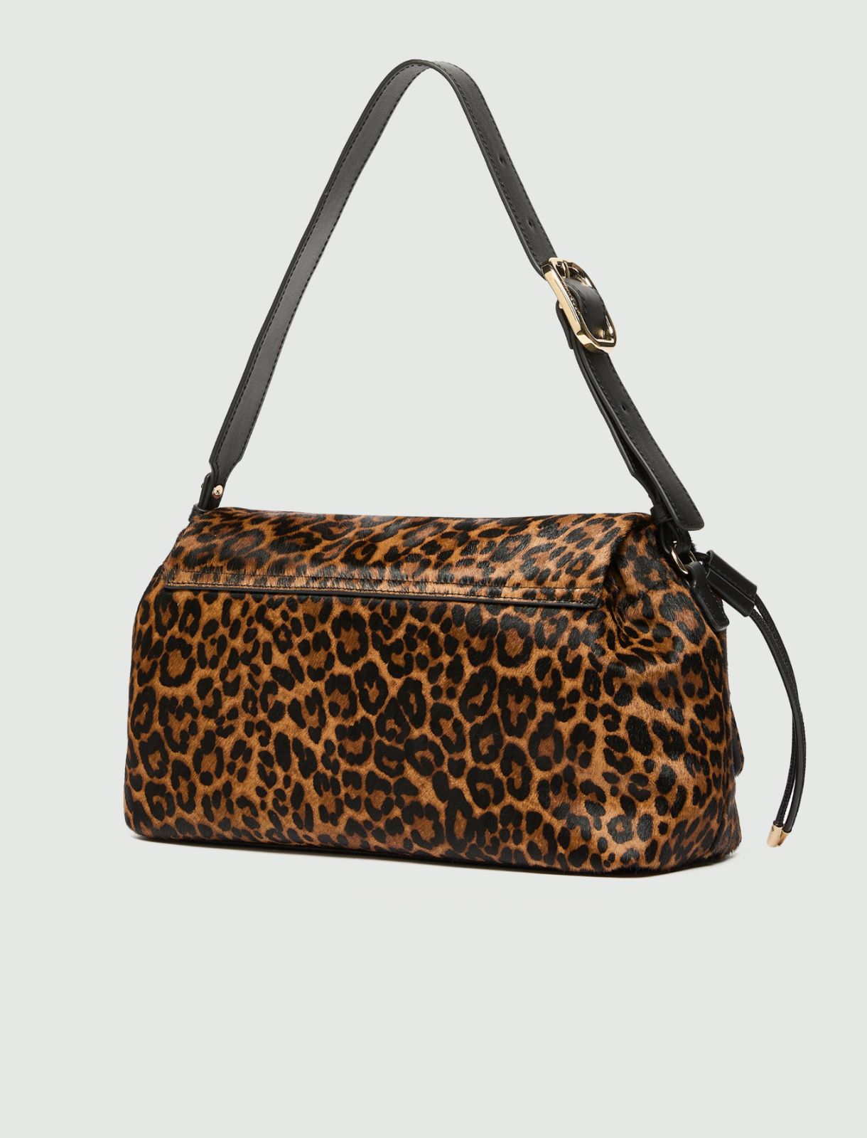Sac moyen effet poulain à imprimé animalier - CUIR DE VACHE - Marella - 2