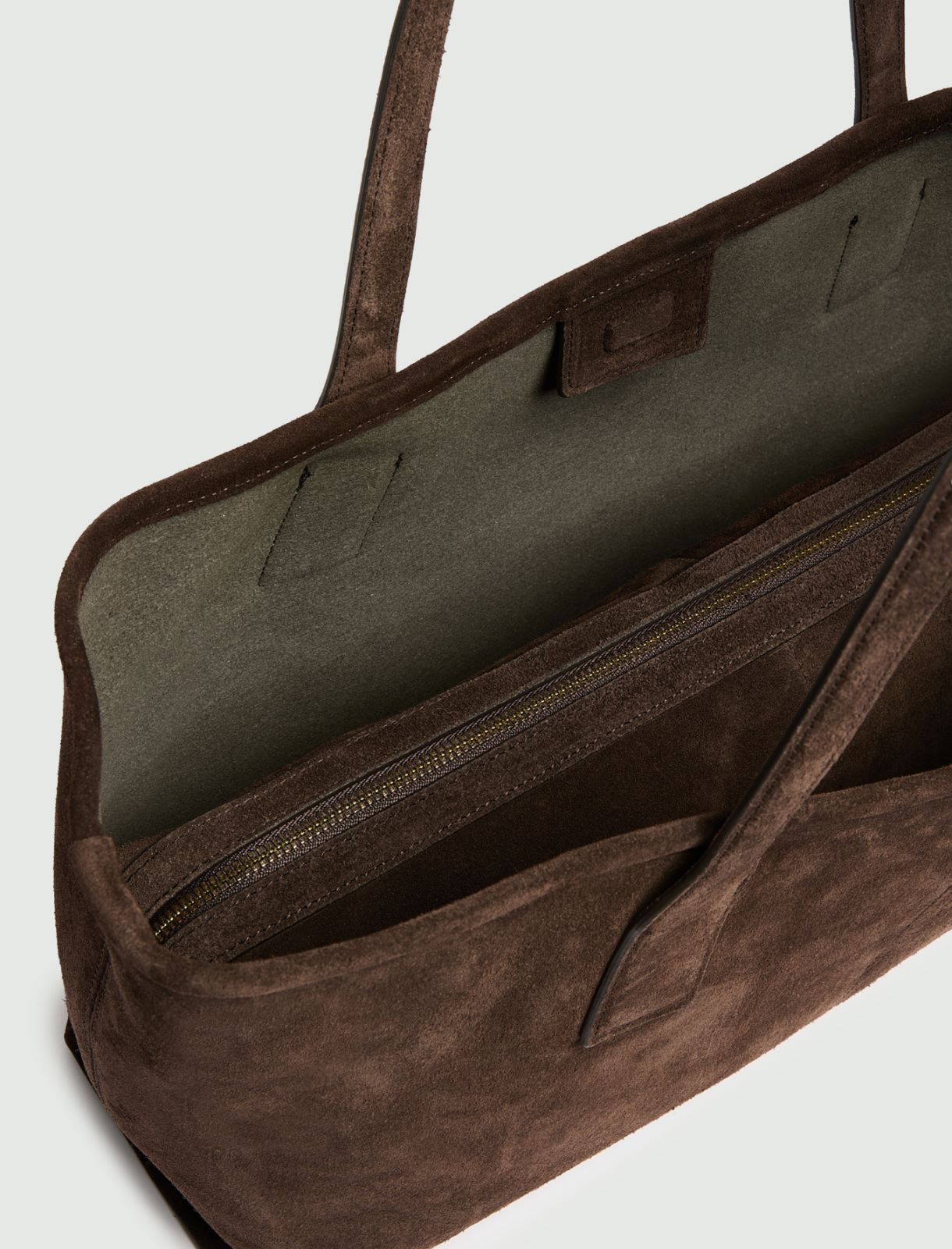 Shopper en cuir suédé - CHOCOLAT - Marella - 5