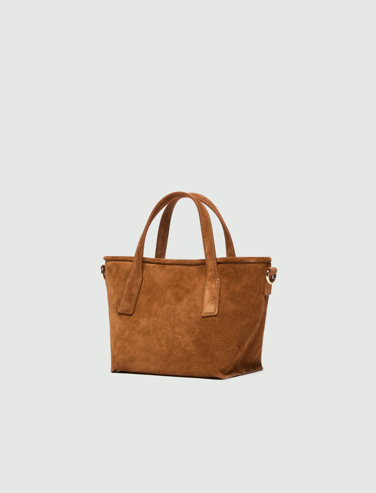 Petit sac shopper en cuir suédé - CUIR DE VACHE - Marella - 2