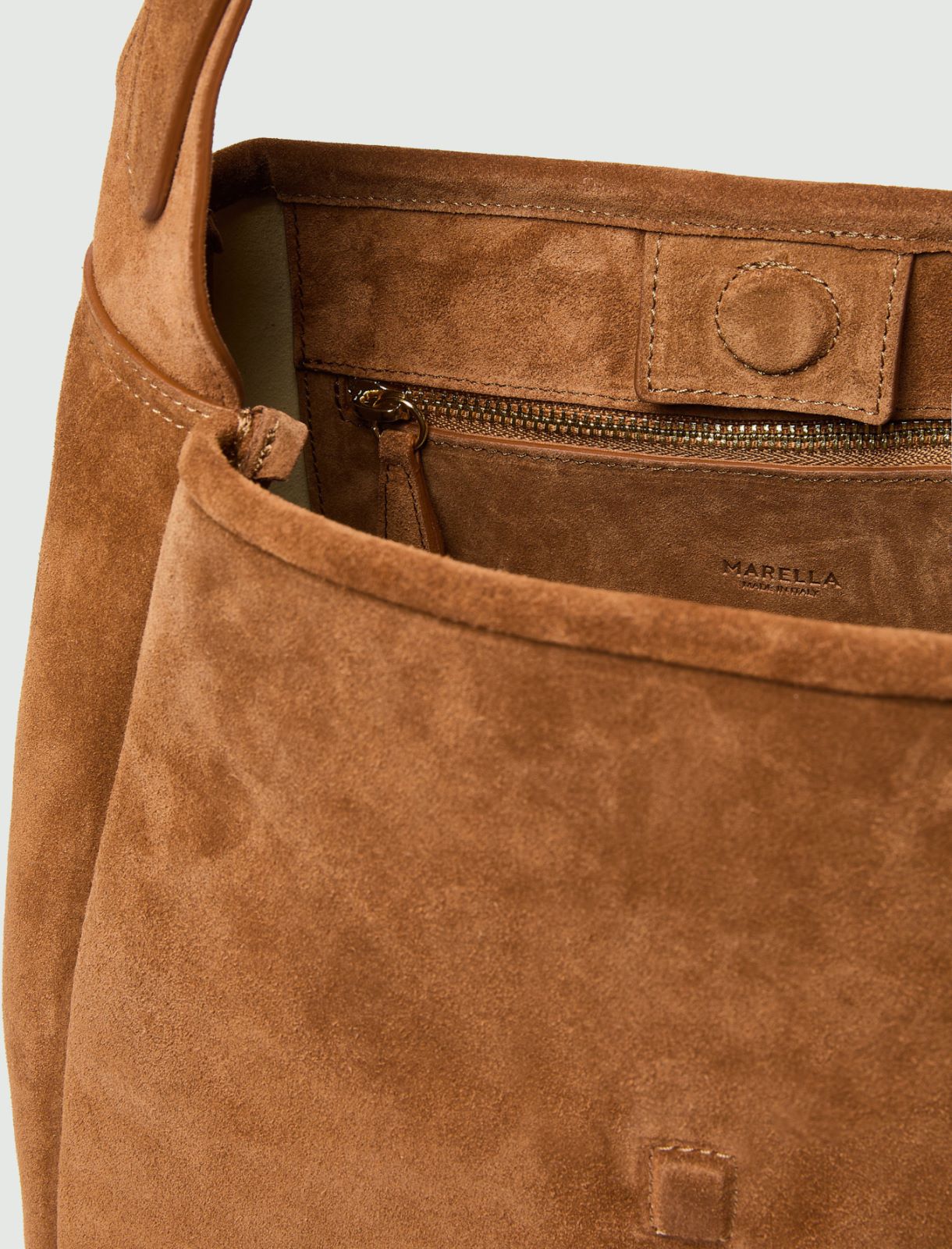 Sac hobo en cuir suédé - CUIR DE VACHE - Marella - 5
