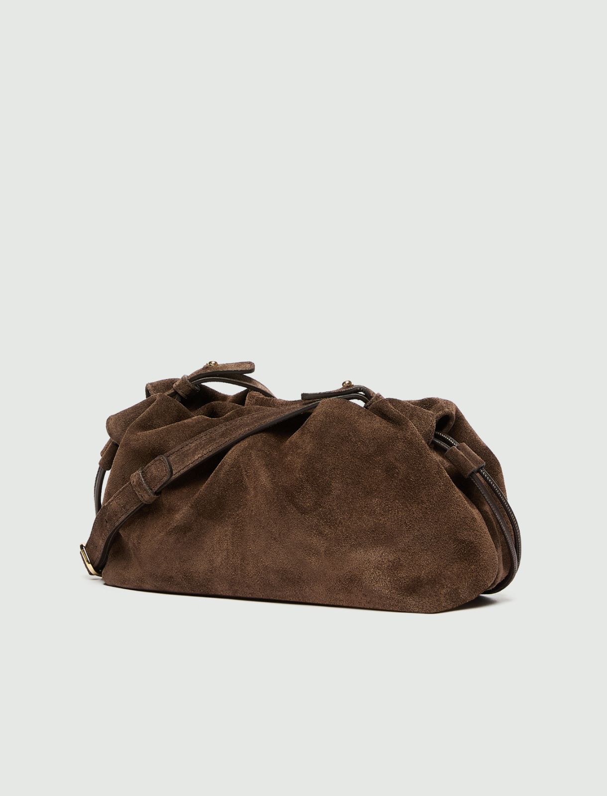 Pochette en cuir suédé - CHOCOLAT - Marella - 2