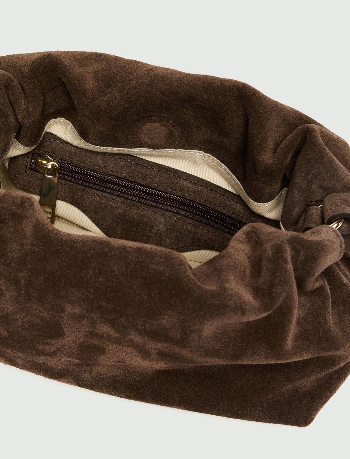 Pochette en cuir suédé - CHOCOLAT - Marella - 5