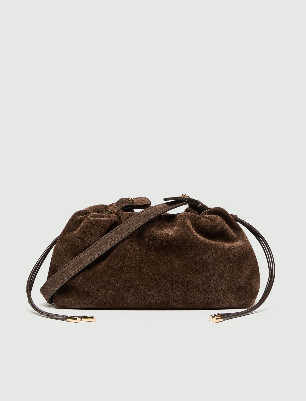 Pochette en cuir suédé - CHOCOLAT - Marella