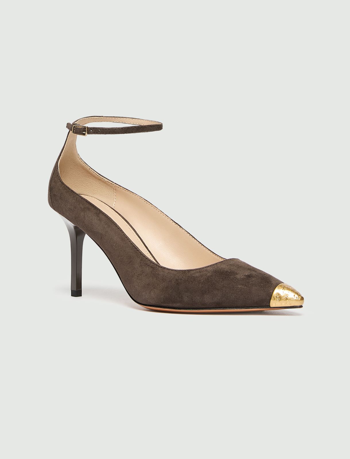 Suede court shoes - DARK BROWN - Marella - 2