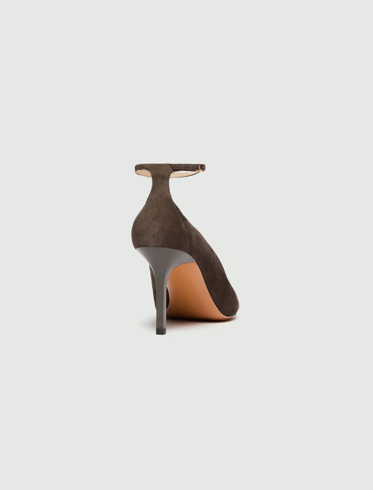 Suede court shoes - DARK BROWN - Marella - 3