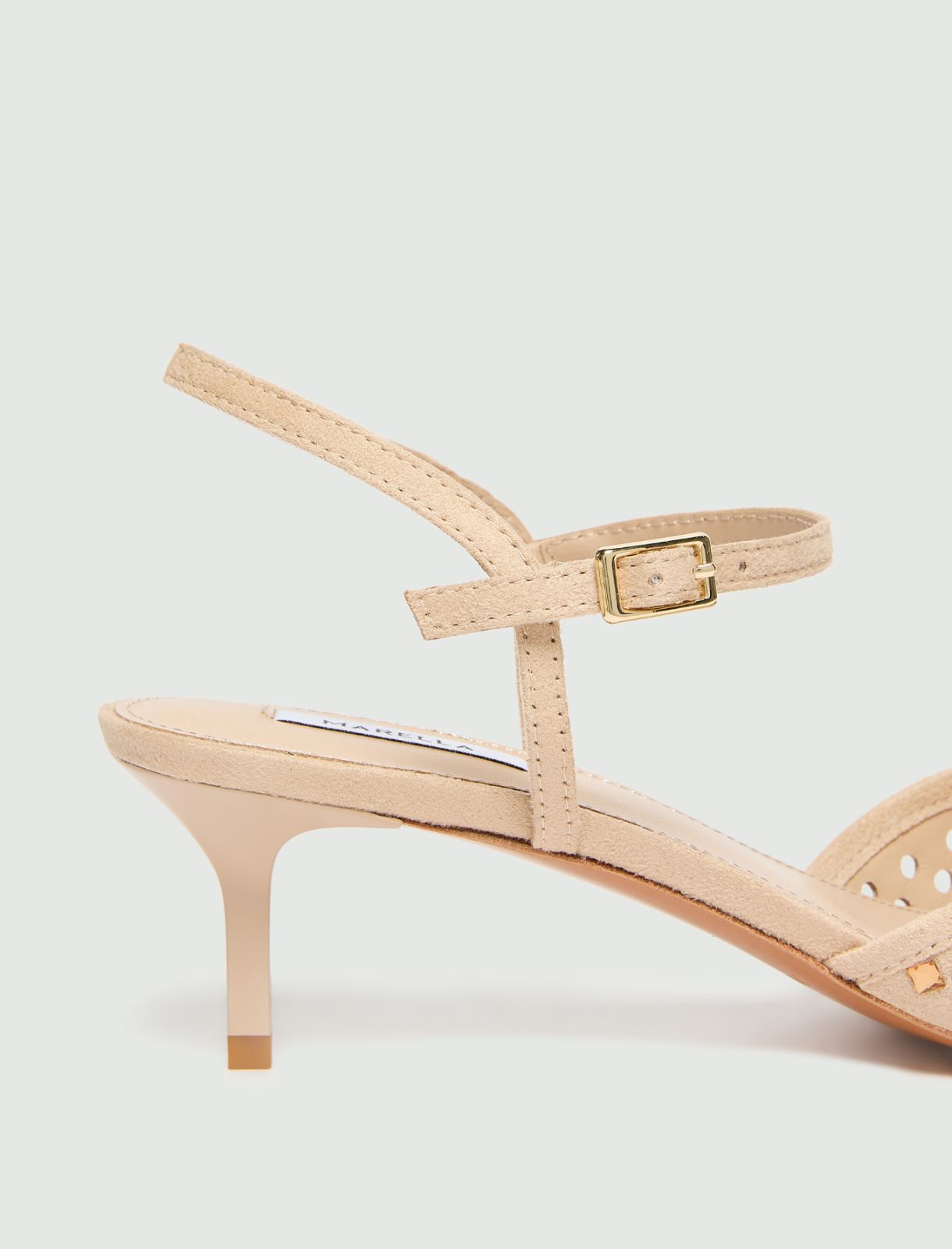 Slingback zdobiony kryształkami - WIELBŁĄDZI - Marella - 6