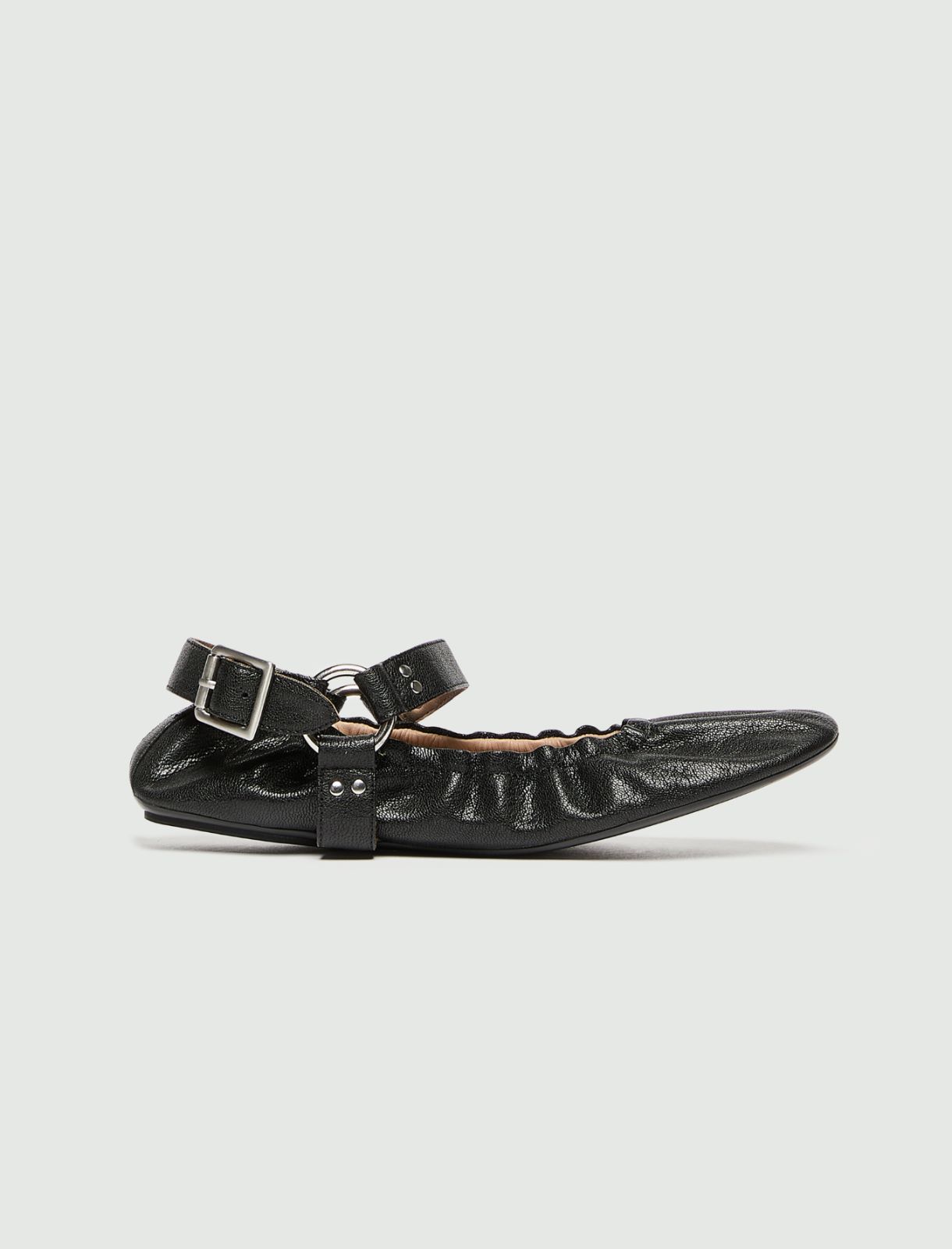Ballerina in pelle - NERO - Marella