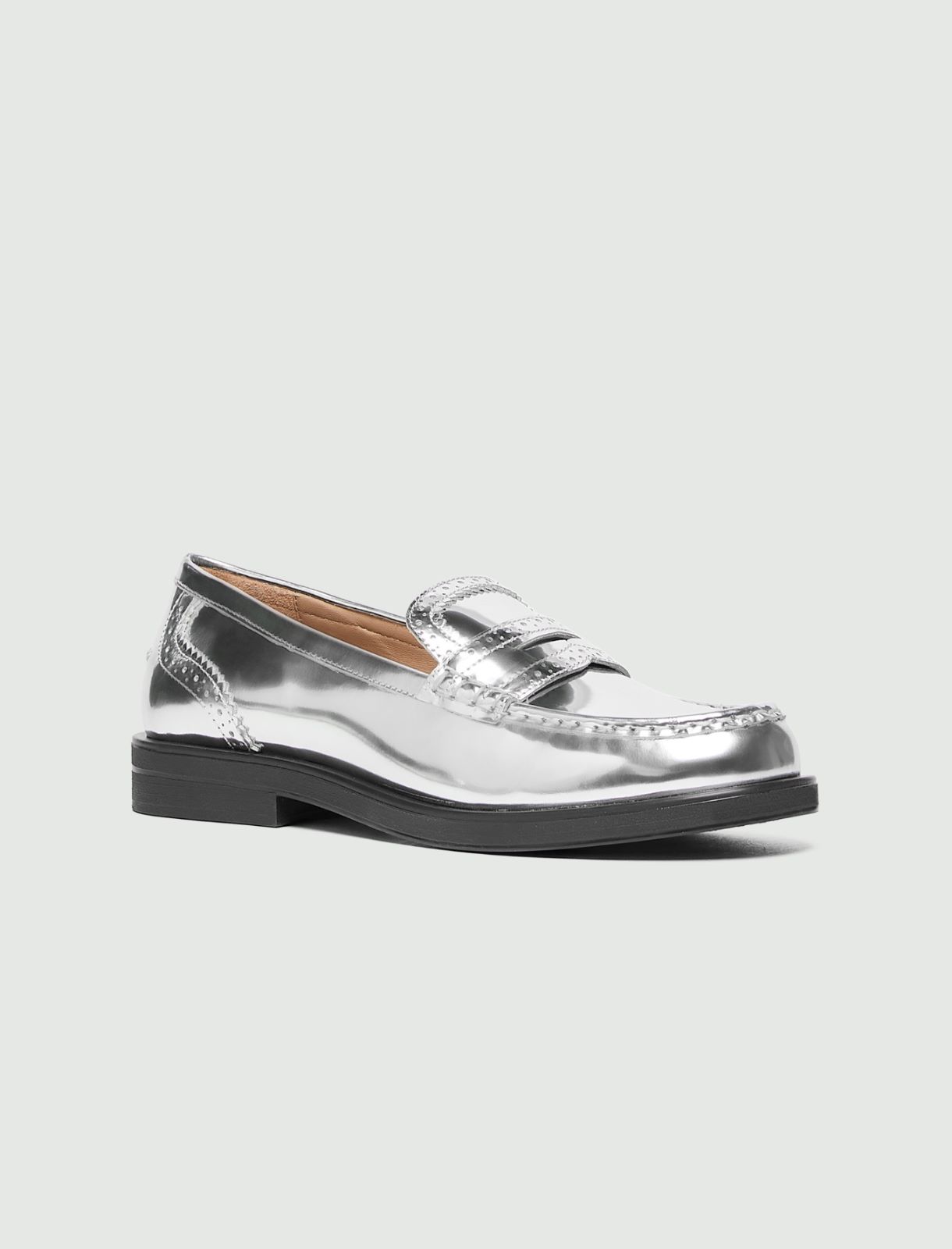 Mocassin en cuir brossé - ARGENT - Marella - 2
