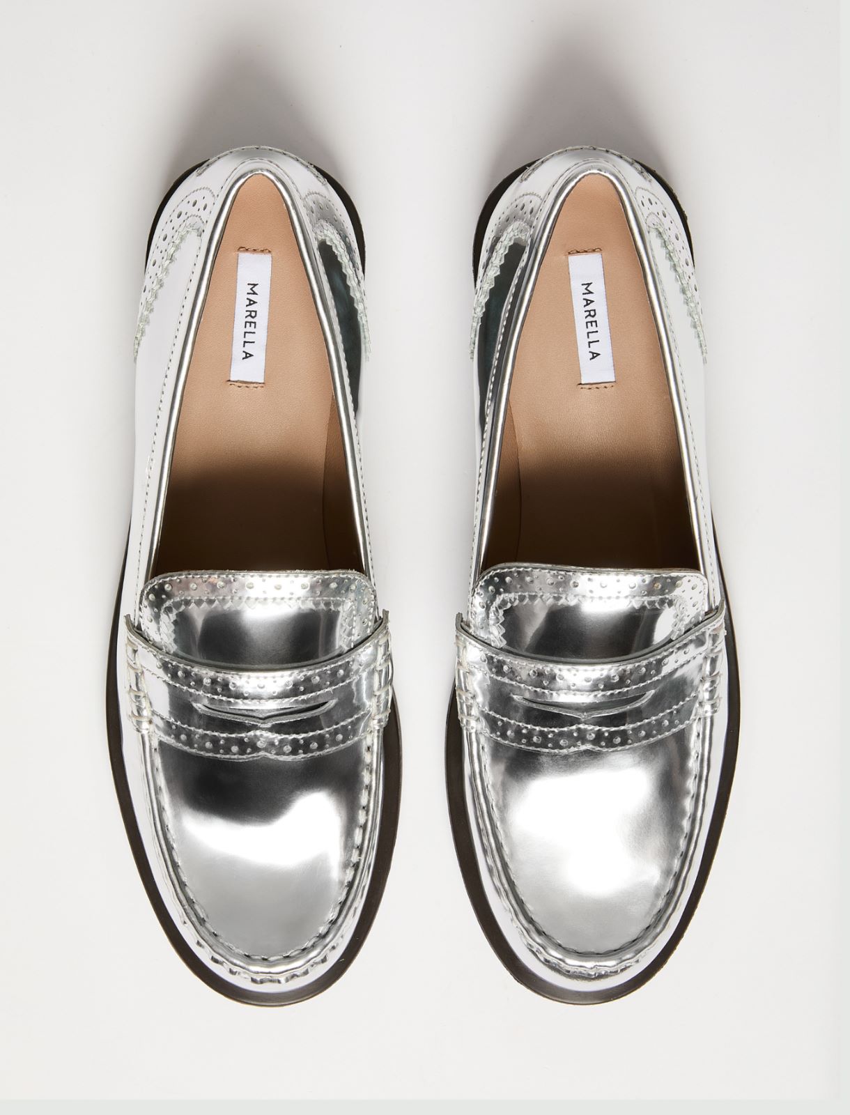 Mocassin en cuir brossé - ARGENT - Marella - 6