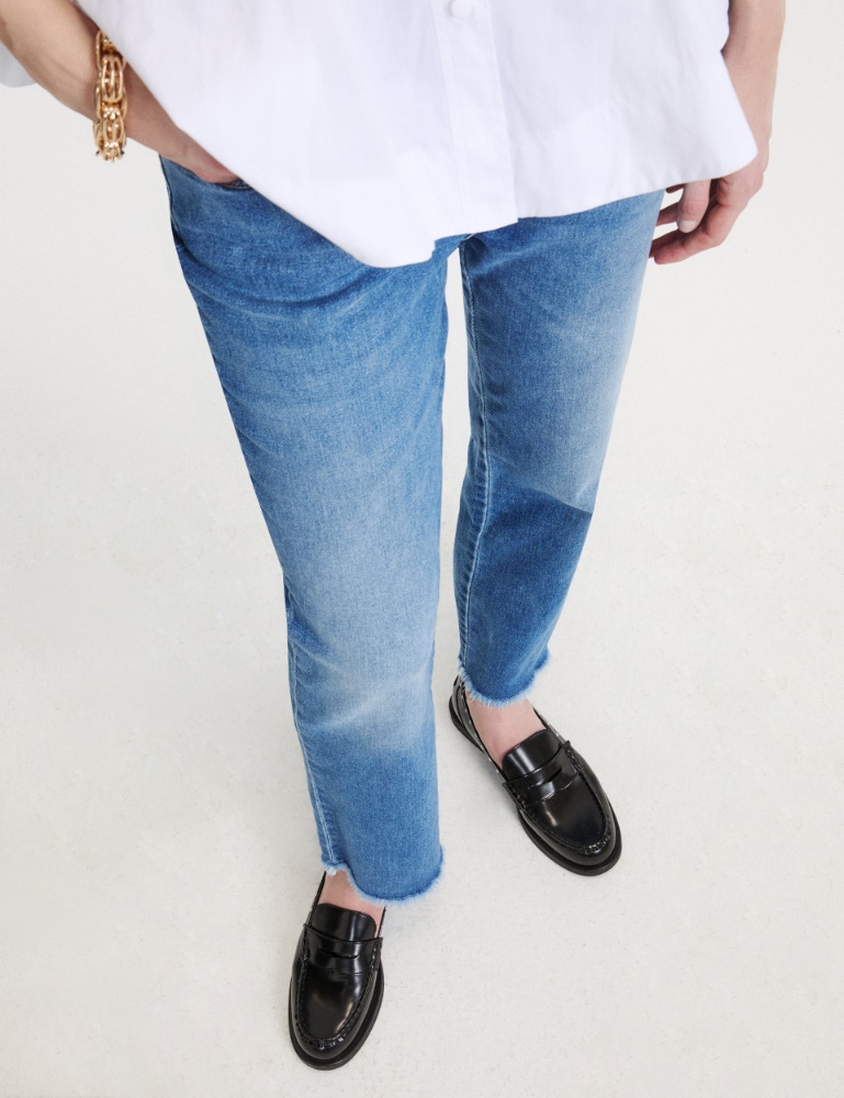 Brushed leather loafers - Marella