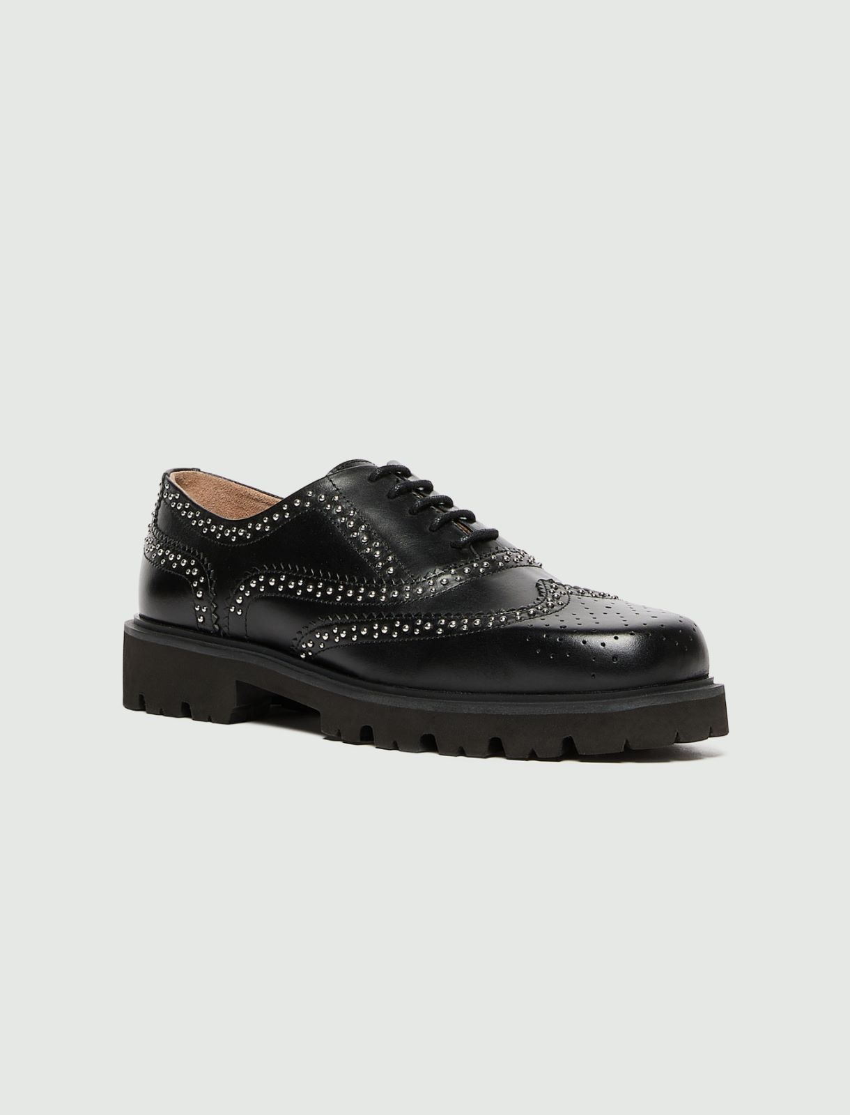 Polished Calfskin Oxfords - BLACK - Marella - 2
