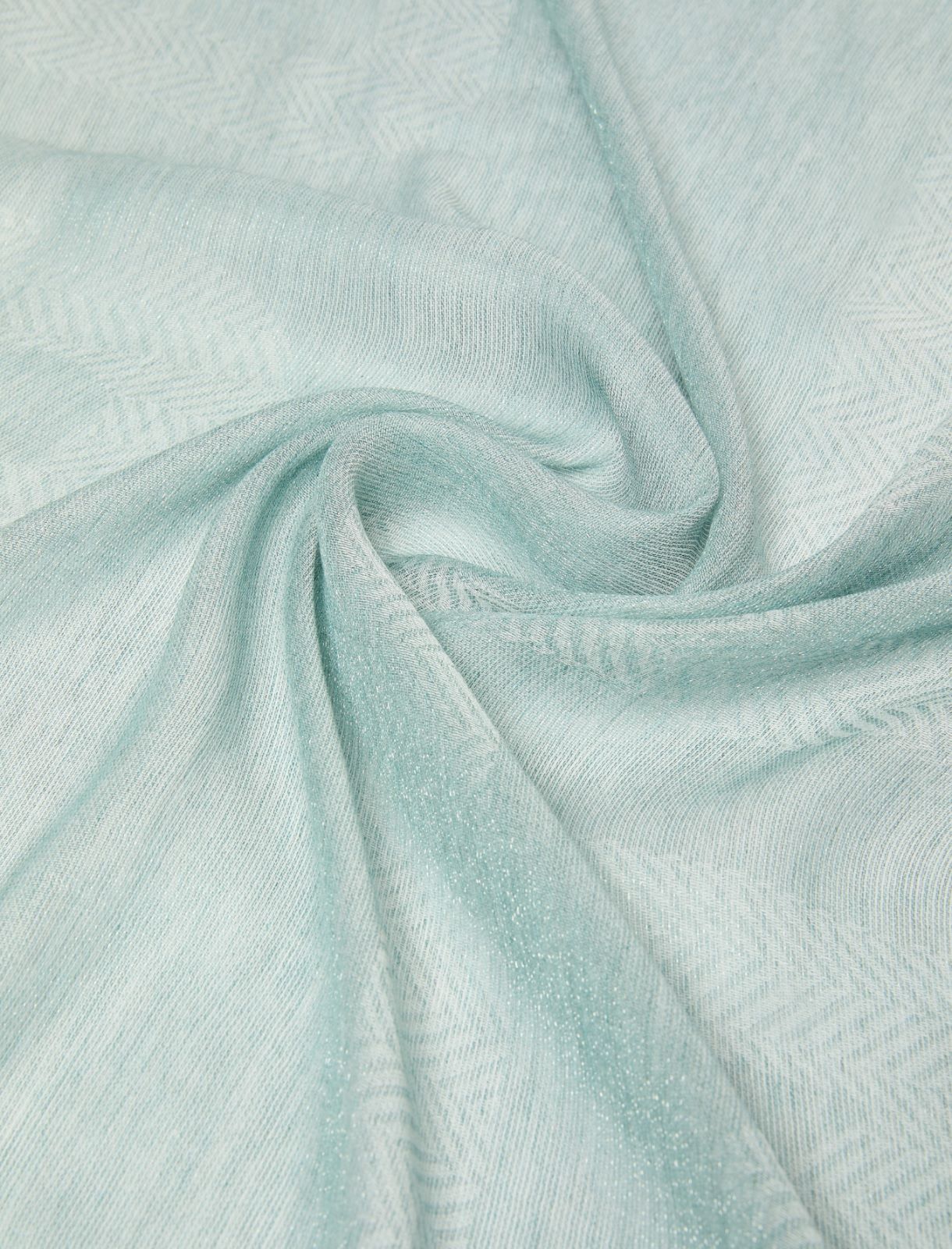 Châle jacquard au fil de lurex - AIGUE-MARINE - Marella - 2