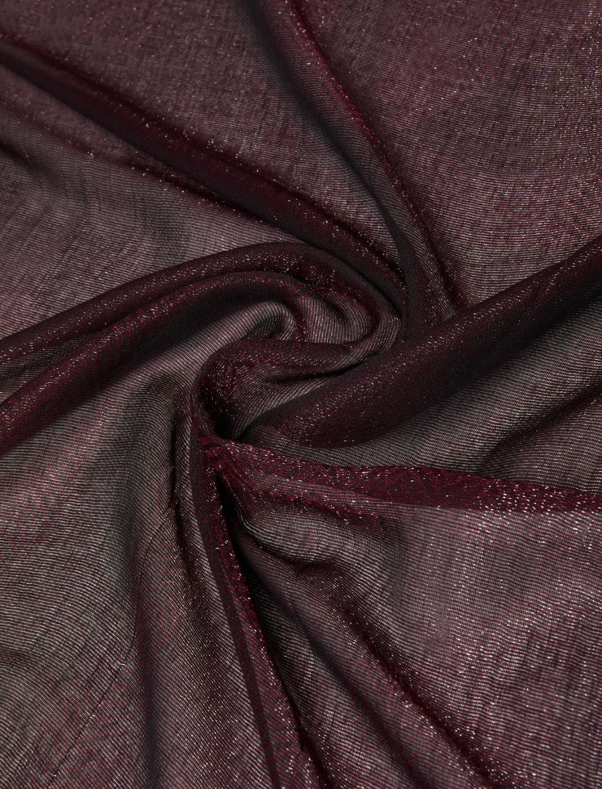 Châle jacquard au fil de lurex - BORDEAUX - Marella - 2