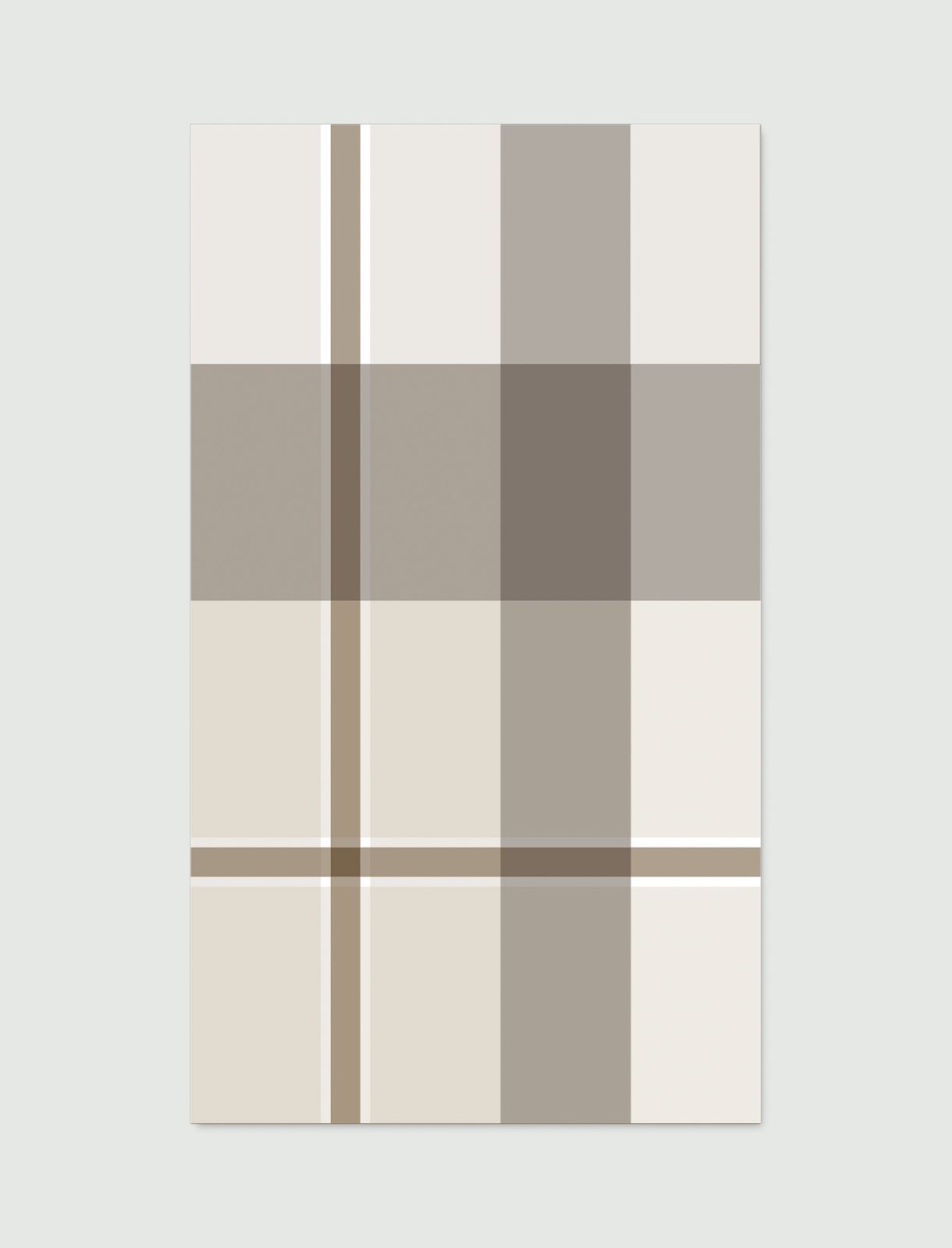 Maxi-check pure wool stole - CREAM - Marella - 4
