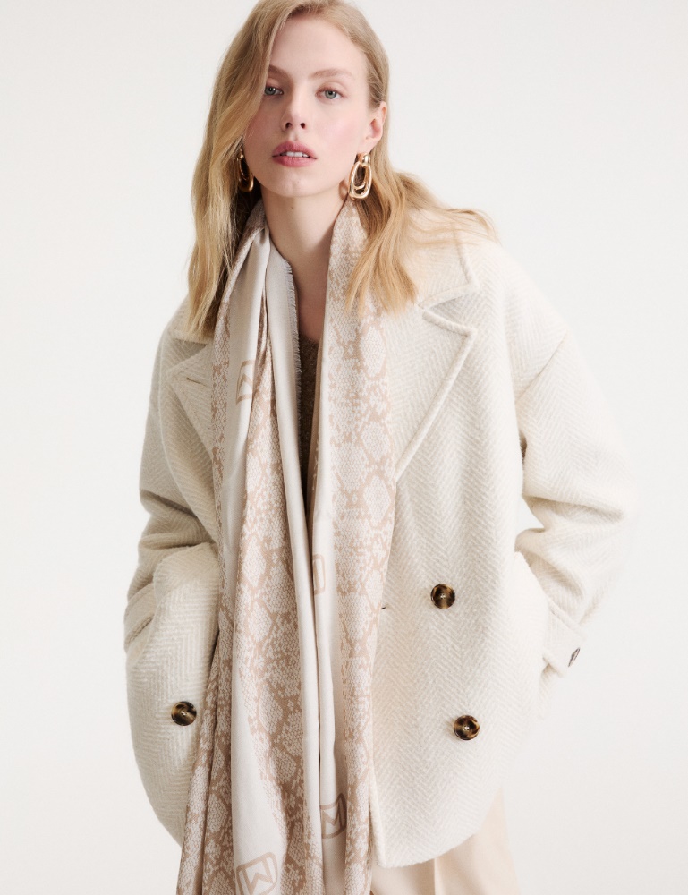 Jacquard lurex stole - Marella