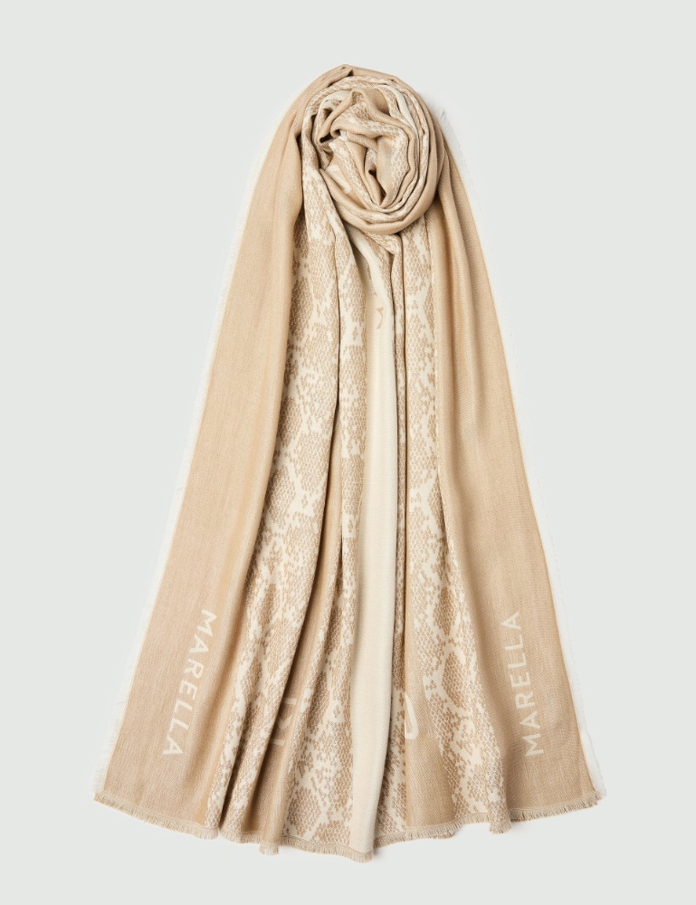 Jacquard lurex stole - Marella
