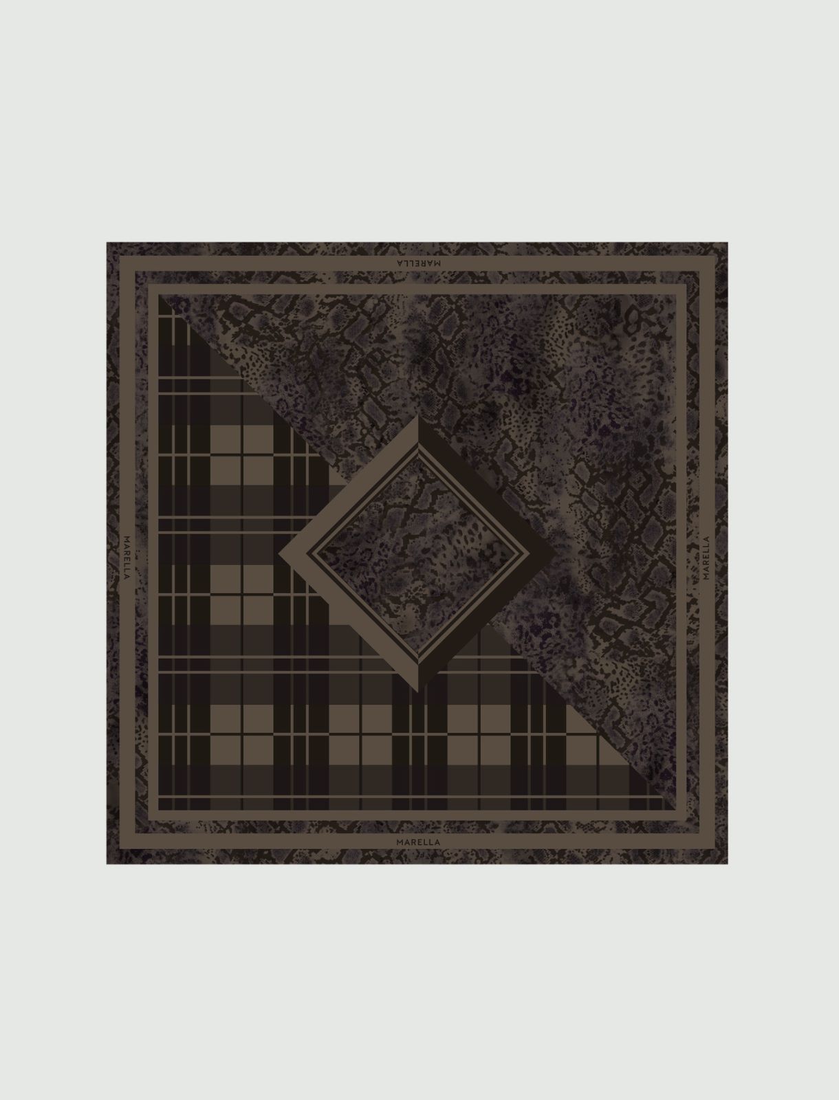 Twill shawl - NATURAL - Marella - 4