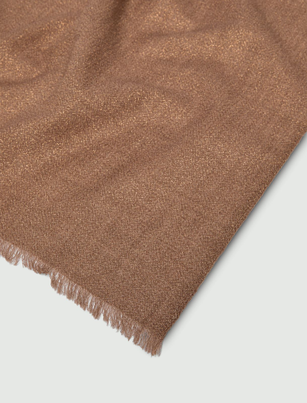 Wool and lurex stole - TOBACCO - Marella - 2