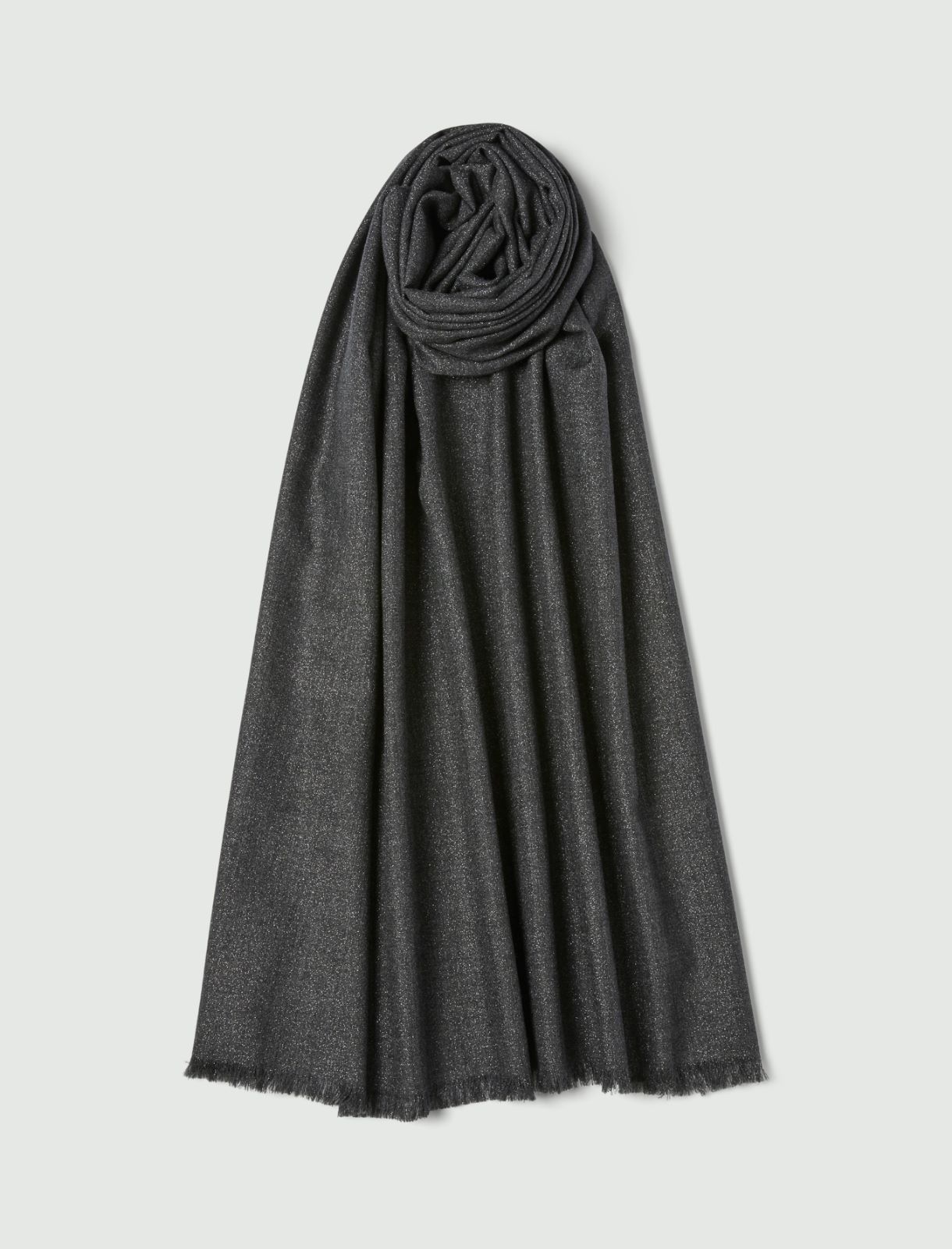 Wool and lurex stole - GREY - Marella