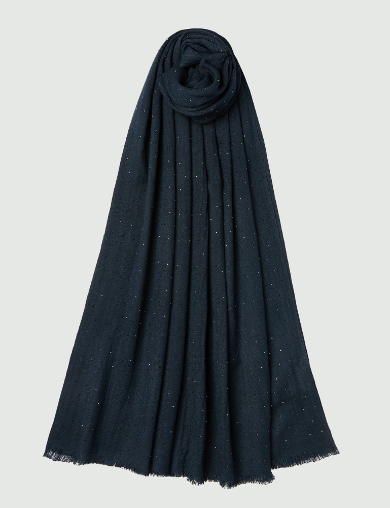 Rhinestone-appliqué stole - Marella